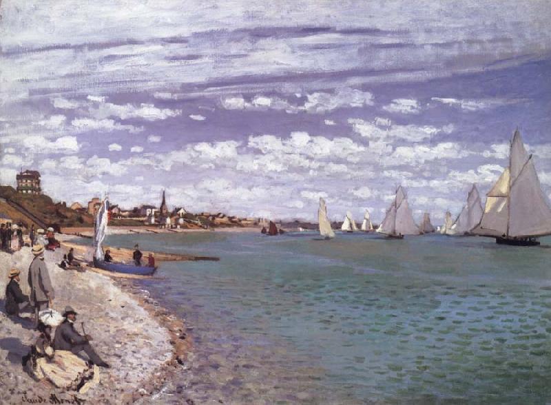 Claude Monet Regatta at Sainte-Adresse oil painting image